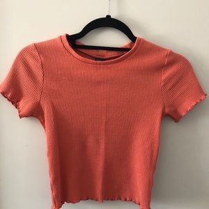 WILD FABLE pink ribbed crop top